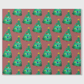 Kerstboom Aquarel Kunst  Cadeaupapier (Vlak)