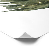 Kerstboom aquarel poster (Hoek)