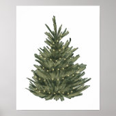 Kerstboom aquarel poster (Voorkant)