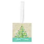 Kerstboom - Arty maar Eenvoudig Abstract Decoratie (Voorkant)