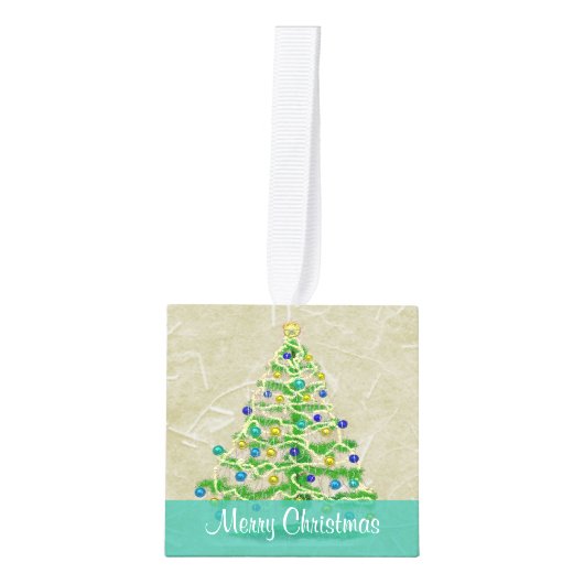 Kerstboom - Arty maar Eenvoudig Abstract Decoratie (Voorkant)