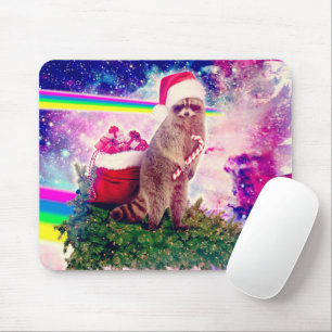 Kerstboom Astro Raccoon Muismat