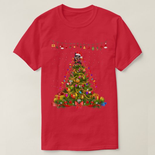 Kerstboom, Australische stierenhond honden Gi T-shirt (Design voorkant)