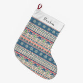 Kerstboom Azteekse stijl - Unieke vakantie Grote Kerstsok (Voorkant (Hangend))