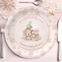 Kerstboom Baby Beer Meisje Baby shower