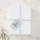 Kerstboom baby shower bedankje winter cadeaulabel (Met Touw)