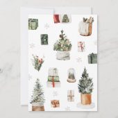 Kerstboom Baby shower Kaart (Achterkant)