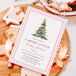 Kerstboom Baby Shower Kaart