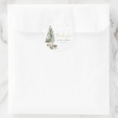 Kerstboom Baby Shower Sticker (Tas)