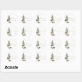 Kerstboom Baby Shower Sticker (Vel)