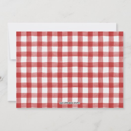 Kerstboom Baby shower Uitnodiging (Achterkant)