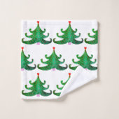 kerstboom bad handdoek (Wasdoekje)
