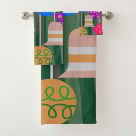 kerstboom bad handdoek