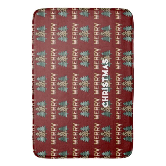 kerstboom badmat (Voorkant Verticaal)