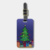 Kerstboom Bagagelabel (Voorkant verticaal)