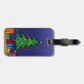 Kerstboom Bagagelabel (Achterkant horizontaal)