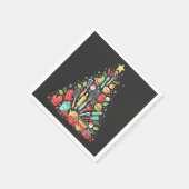 Kerstboom bakken Chef Cook Kerstmis Servet (Hoek)