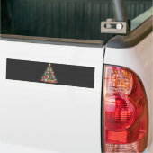 Kerstboom Bakken Chef Kok Kerstmis Bumpersticker (Op Truck)