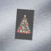 Kerstboom Bakken Chef Kok Kerstmis Magnetisch Visitekaartje (Voorbeeld)