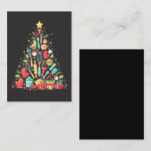 Kerstboom Bakken Chef Kok Kerstmis  Notitiekaartje (Voorkant / Achterkant)