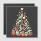Kerstboom Bakken Chef Koken Xmas (Voorkant / Achterkant)
