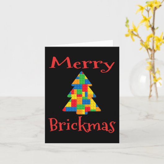 Kerstboom baksteen hoofdbouwer baksteen set blok kaart (Gele Bloem)