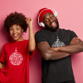 Kerstboom Bal typografie ontwerp T-shirt