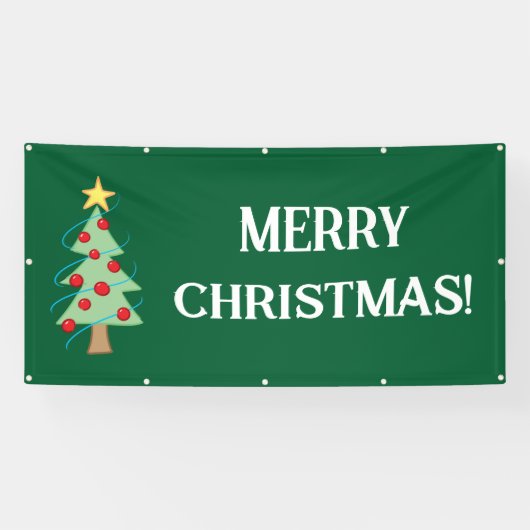 Kerstboom banner (Horizontaal)