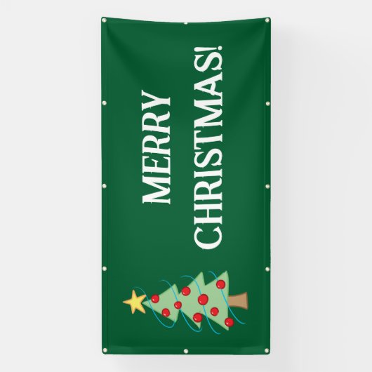 Kerstboom banner (Verticaal)