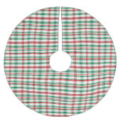 Kerstboom Base Hoesje Traditional Red Green Rok (Voorkant)