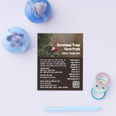 Kerstboom Bauble, kerstboomverkoop Flyer (Enkel)