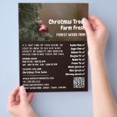 Kerstboom Bauble, kerstboomverkoop Flyer (Hand)