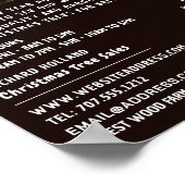 Kerstboom Bauble, kerstboomverkoop Poster (Hoek)