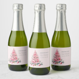 Kerstboom Baubles Chique Mini Champagne Labels Sparkling Wijnetiket