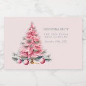 Kerstboom Baubles Chique Mini Champagne Labels Sparkling Wijnetiket (Enkel label)