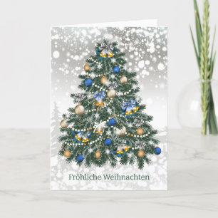 Kerstboom Baubles Duits Feestdagen Kaart