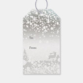 Kerstboom, baubles Gift Label Cadeaulabel (Achterkant)