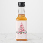 Kerstboom Baubles Mini Liquor Flesetiketten Likeurfles Etiket (Voorkant)