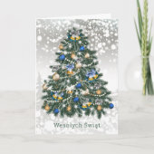 Kerstboom Baubles Pools Feestdagen Kaart (Voorkant)