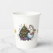 Kerstboom Beast Paper Cup Papieren Bekers (Links)