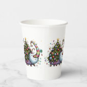 Kerstboom Beast Paper Cup Papieren Bekers (Rechts)