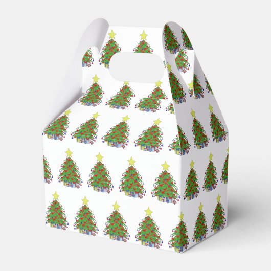 kerstboom bedankdoosjes (Voorkant Zijde)