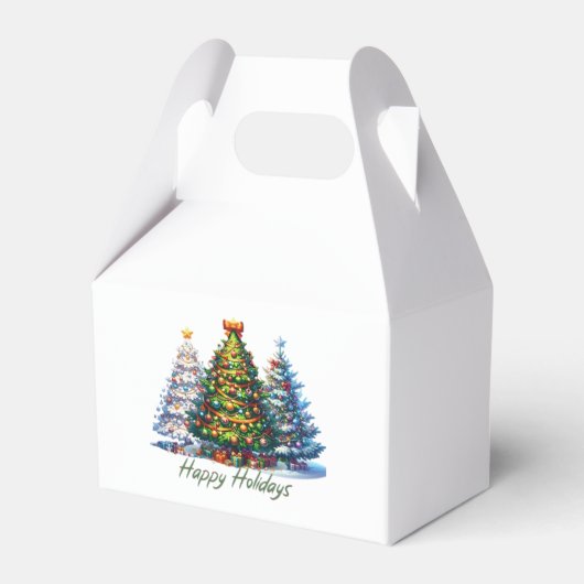 Kerstboom bedankdoosjes (Voorkant Zijde)