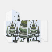 kerstboom bedankdoosjes (Uitgevouwen)