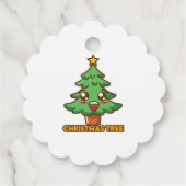 kerstboom bedankjes labels (Achterkant)