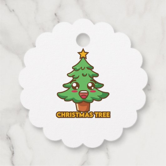 kerstboom bedankjes labels (Achterkant)