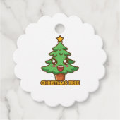 kerstboom bedankjes labels (Voorkant)