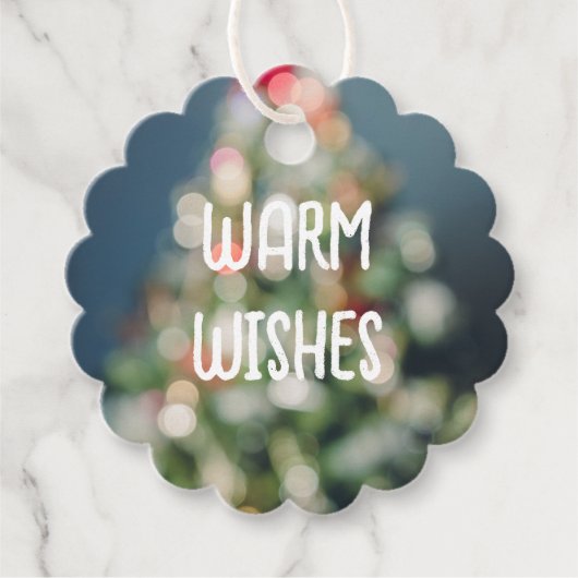  kerstboom bedankjes labels (Voorkant)