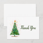 kerstboom bedankkaart (Voorkant / Achterkant)