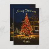 kerstboom bedankkaart (Voorkant / Achterkant)